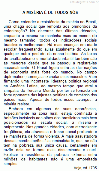 Resumo desse texto. Gente me ajuda com esse resumo.​ 