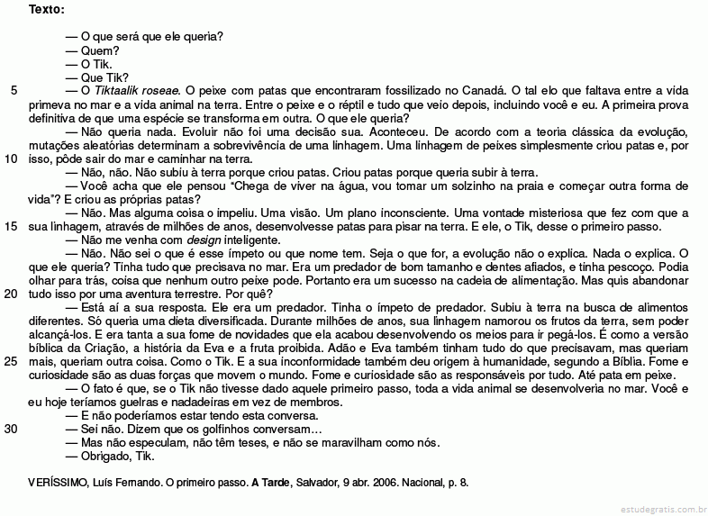 Leia o texto a seguir para responder às questões de 14 a...